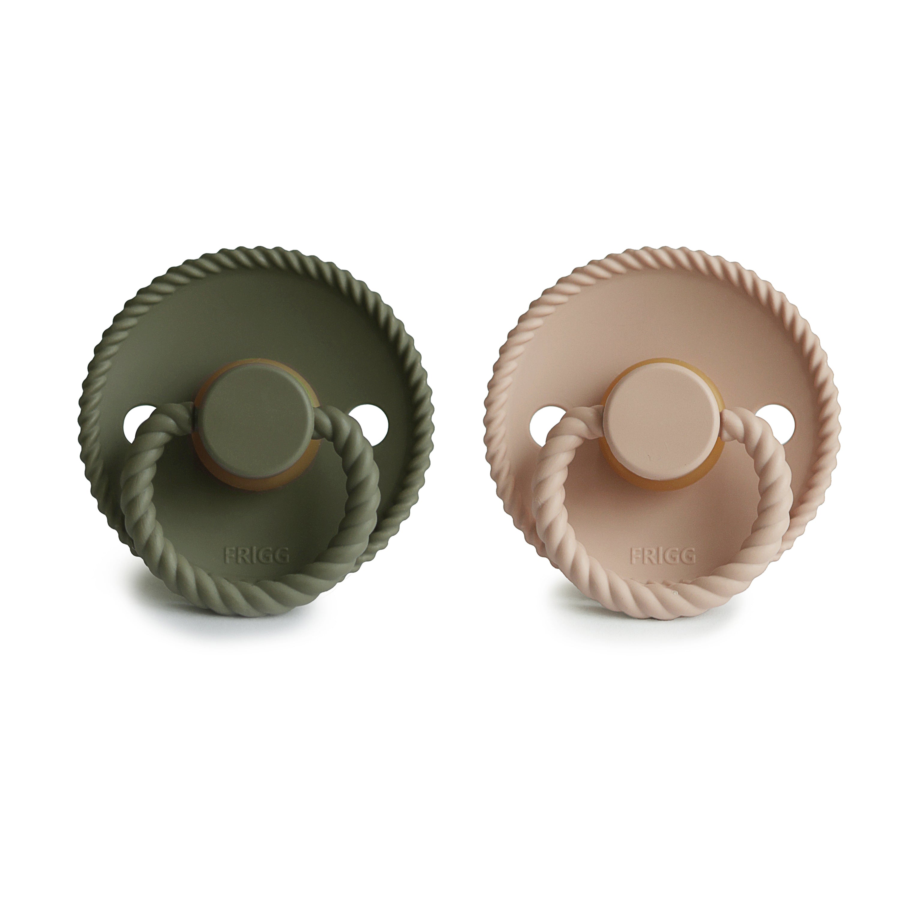 Image of FRIGG Rope Natural Rubber Pacifier 2-Pack