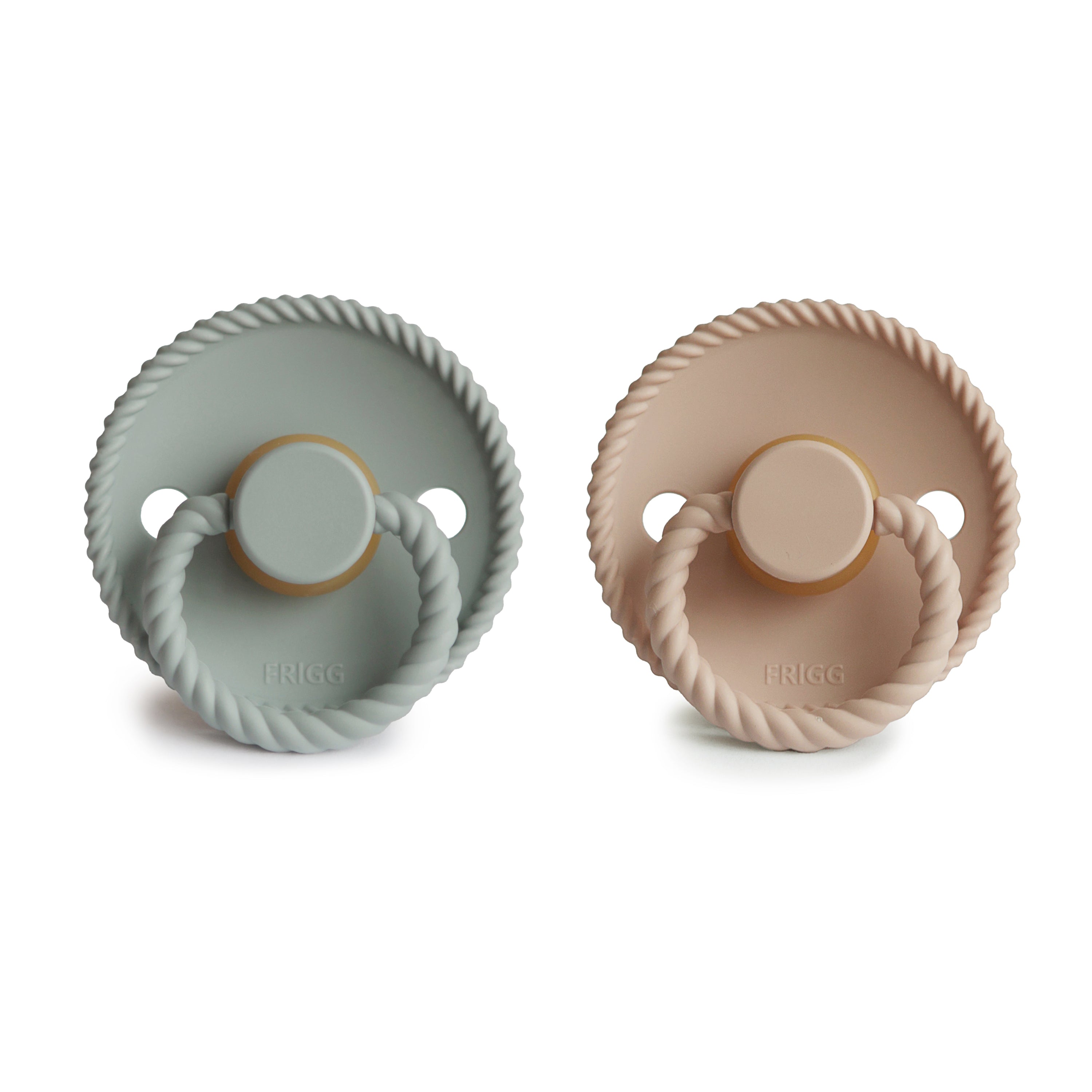 Image of FRIGG Rope Natural Rubber Pacifier 2-Pack