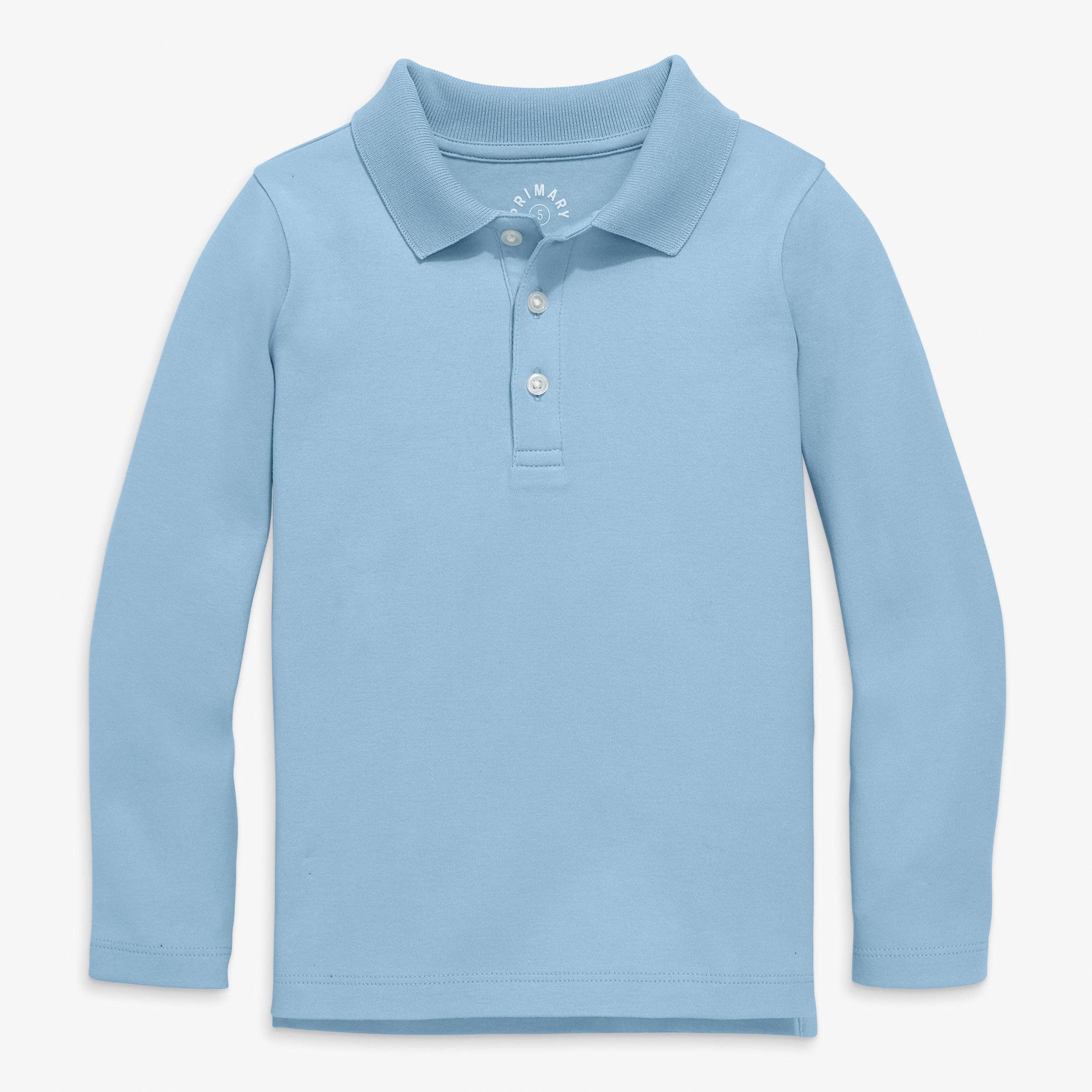 Primary - Slim Long Sleeve  Interlock Polo