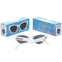 Image of Babiators - Wicked White Kids Cat-Eye Kids Sunglasses ( UV Protection): Age 3-5 / Cat Eye