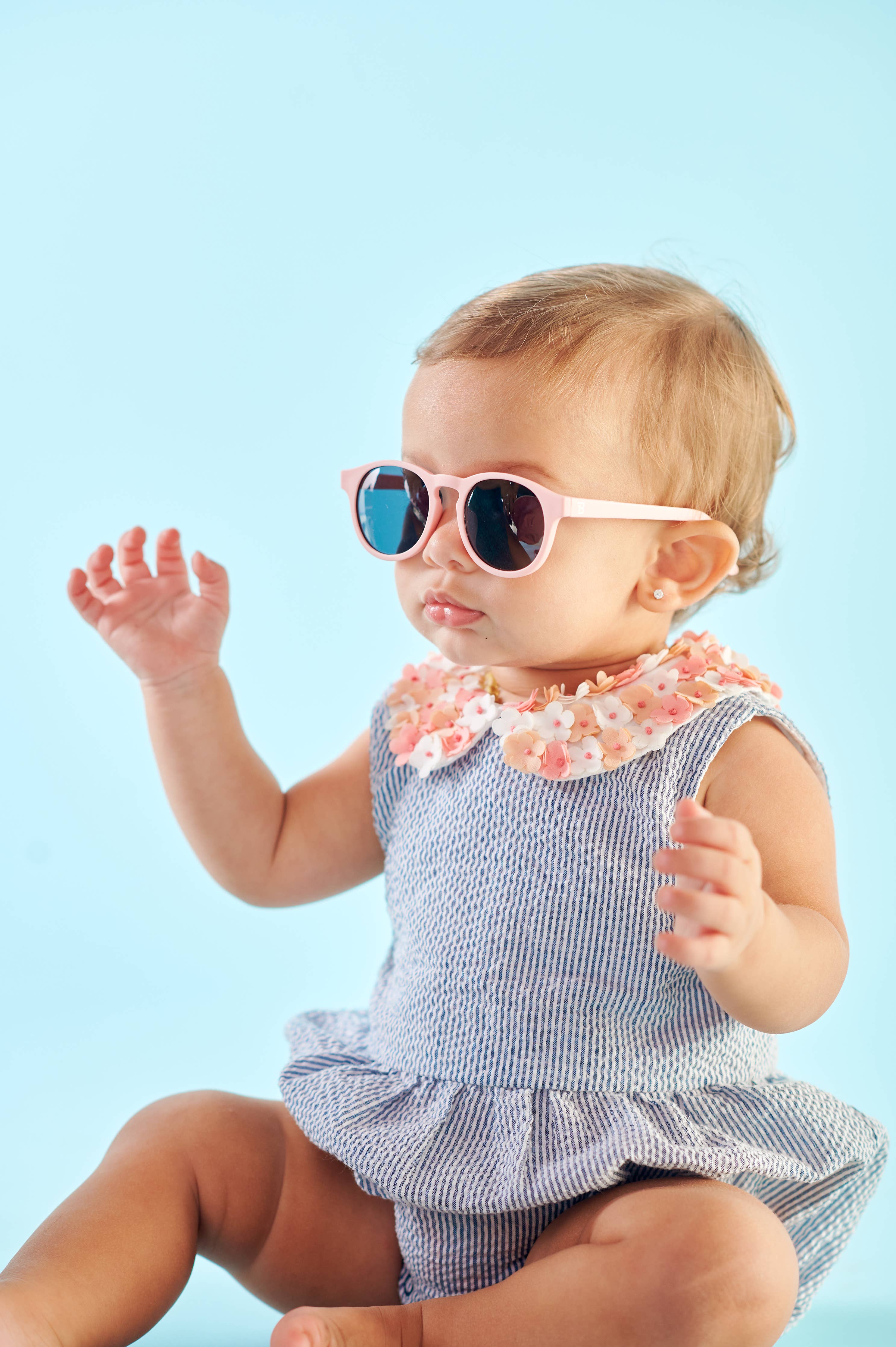 Image of Babiators - Ballerina Pink Keyhole Baby and Kid Sunglasses: Ages 3-5