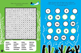Brain Boosters Under the Sea Puzzles (with neon colors) by Vicky Barker