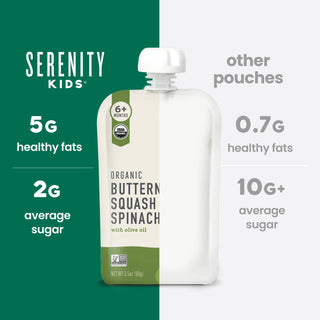 Serenity Kids Organic Butternut & Spinach with Organic Olive Oil Pouch