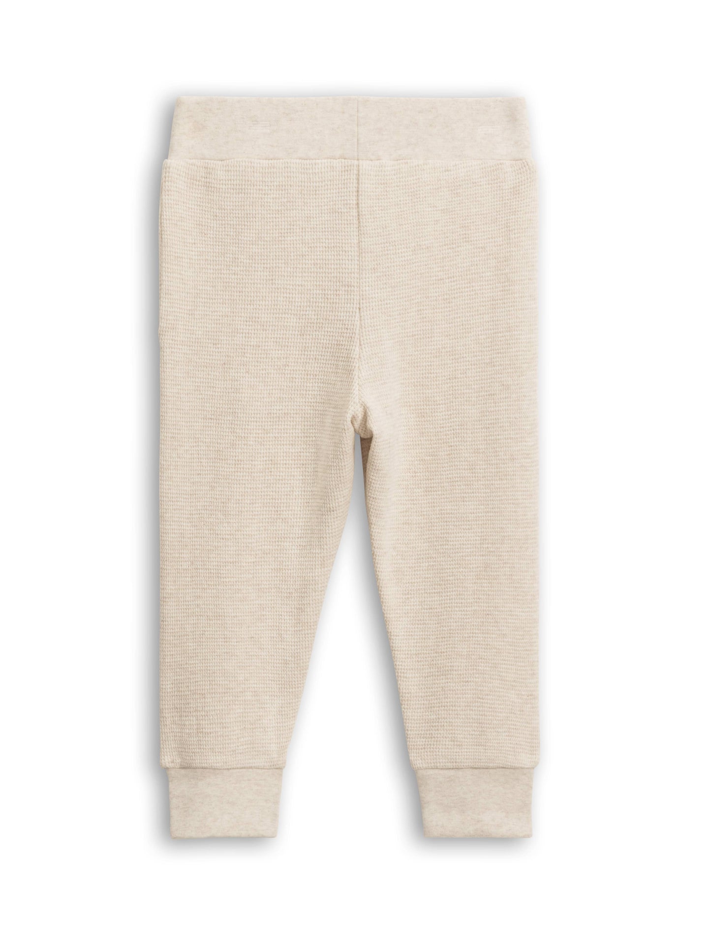 Colored Organics - Nelson Waffle Knit Jogger - Heather Oat: 6-12M