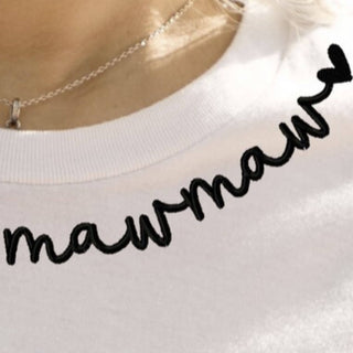 Bash - Mama Sweatshirt, Mama Collar Sweatshirt, Embroidered