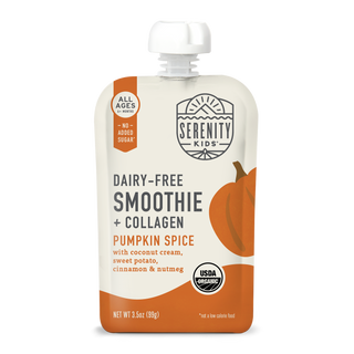 Serenity Kids Pumpkin Spice Smoothie with Grass Fed Collagen Pouch
