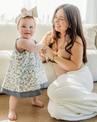 Lyla Floral Baby Dress +Bloomer