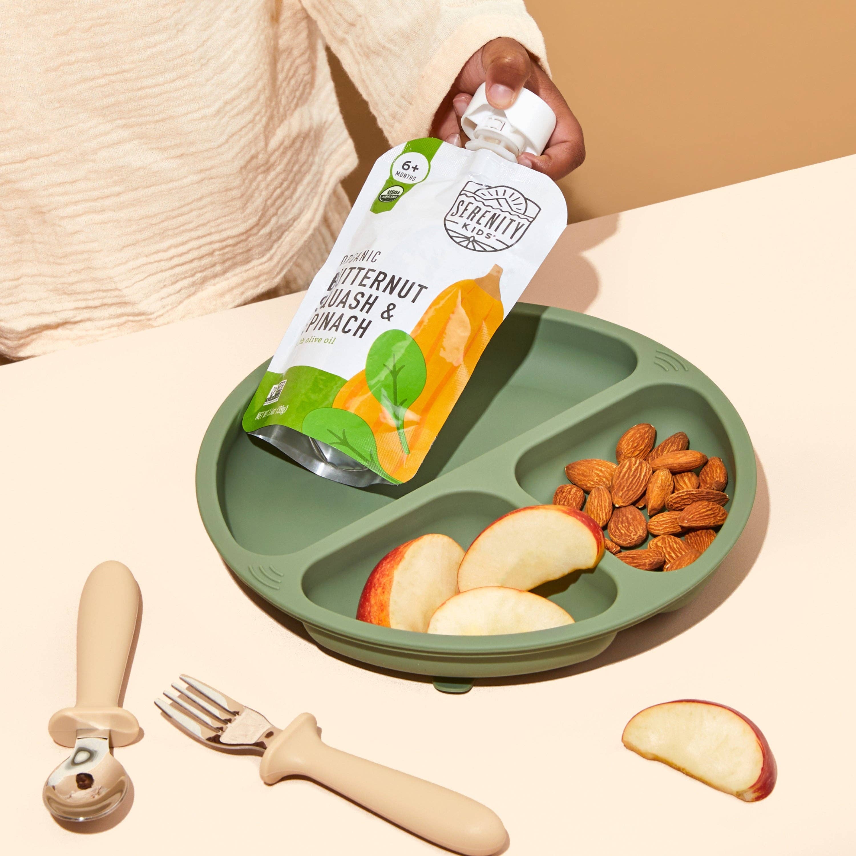 Serenity Kids Organic Butternut & Spinach with Organic Olive Oil Pouch