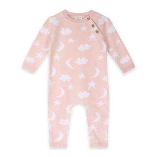 Viverano Organics - Moon & Stars Dream Knit Jumpsuit Romper (Organic Cotton)