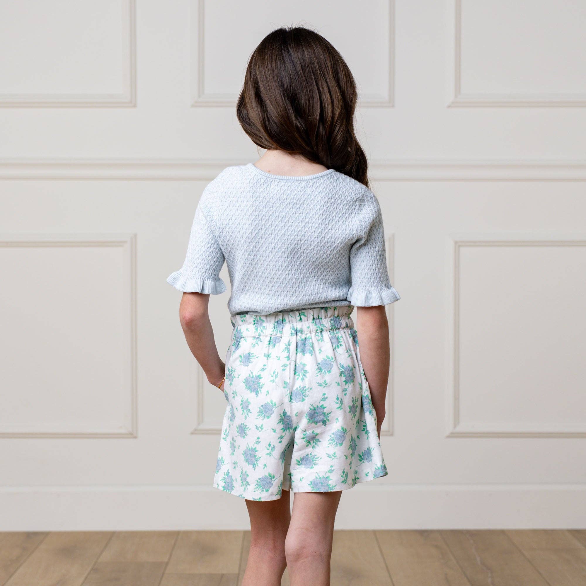 Image of Hope and Henry - Linen Pull-On Paperbag Shorts