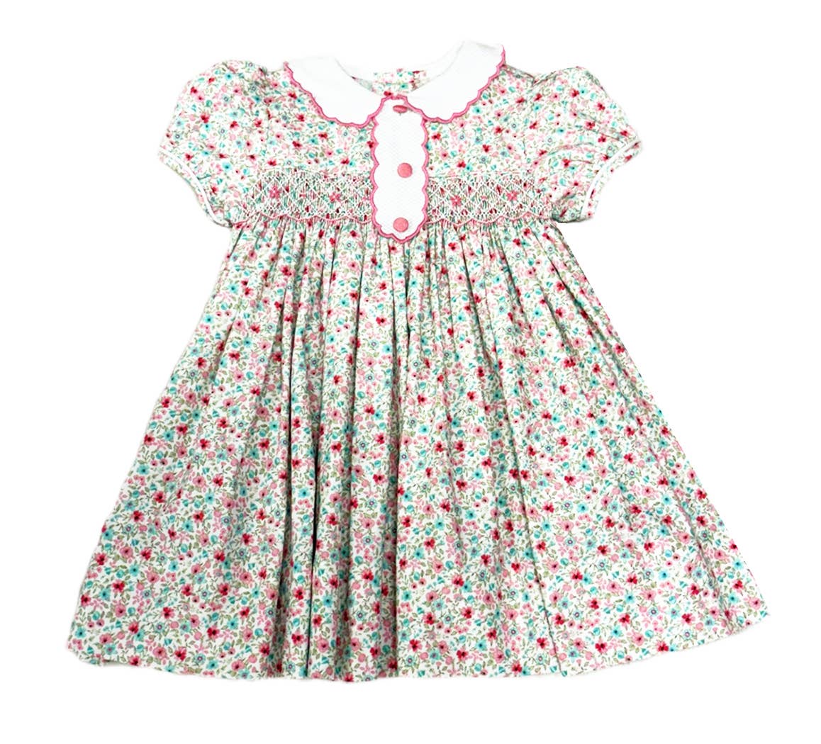 Marco and Lizzy -  AnnaLynn Smocked Girls Dress