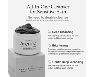 Black Tea Rice Mochi Cleanser
