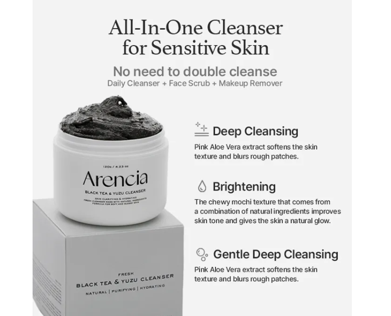 Black Tea Rice Mochi Cleanser