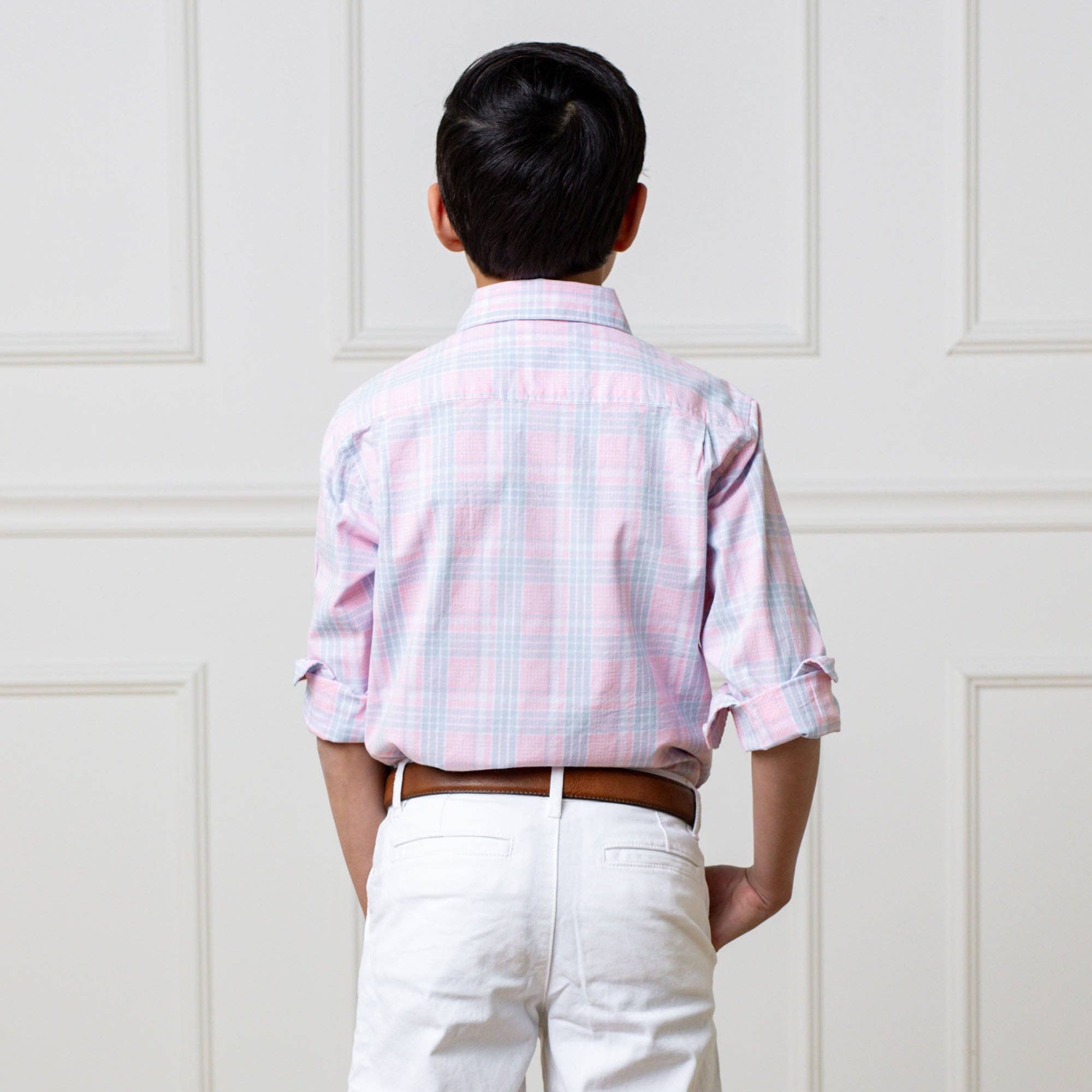 Image of Hope and Henry - Organic Stretch Poplin Shirt
