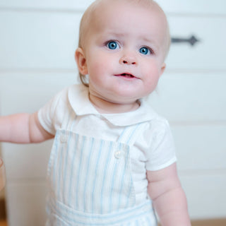 Hope and Henry - Linen Shortie Overall Set