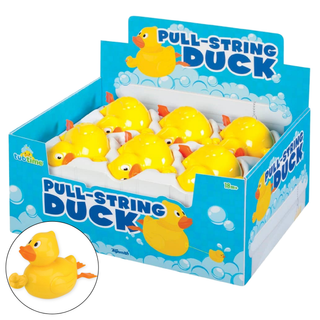Toysmith - Tub Time - Pull-String Duck, Swimming Duck Bath/Pool Toy