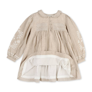 Viverano Organics - Isabel Floral Embroidered Linen Dress (Organic Cotton)