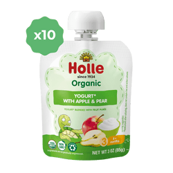 Image of Holle Organic Yogurt Pouches - Apple & Pear