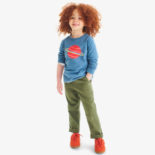 Primary - Kids stretch chino drawstring pant