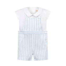 Image of Hope and Henry - Linen Shortie Overall Set