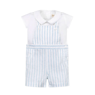 Hope and Henry - Linen Shortie Overall Set