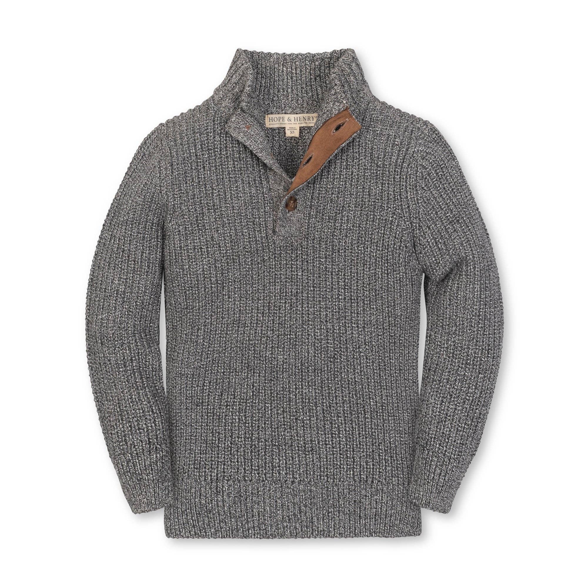 Image of Organic Mock Neck Sweater