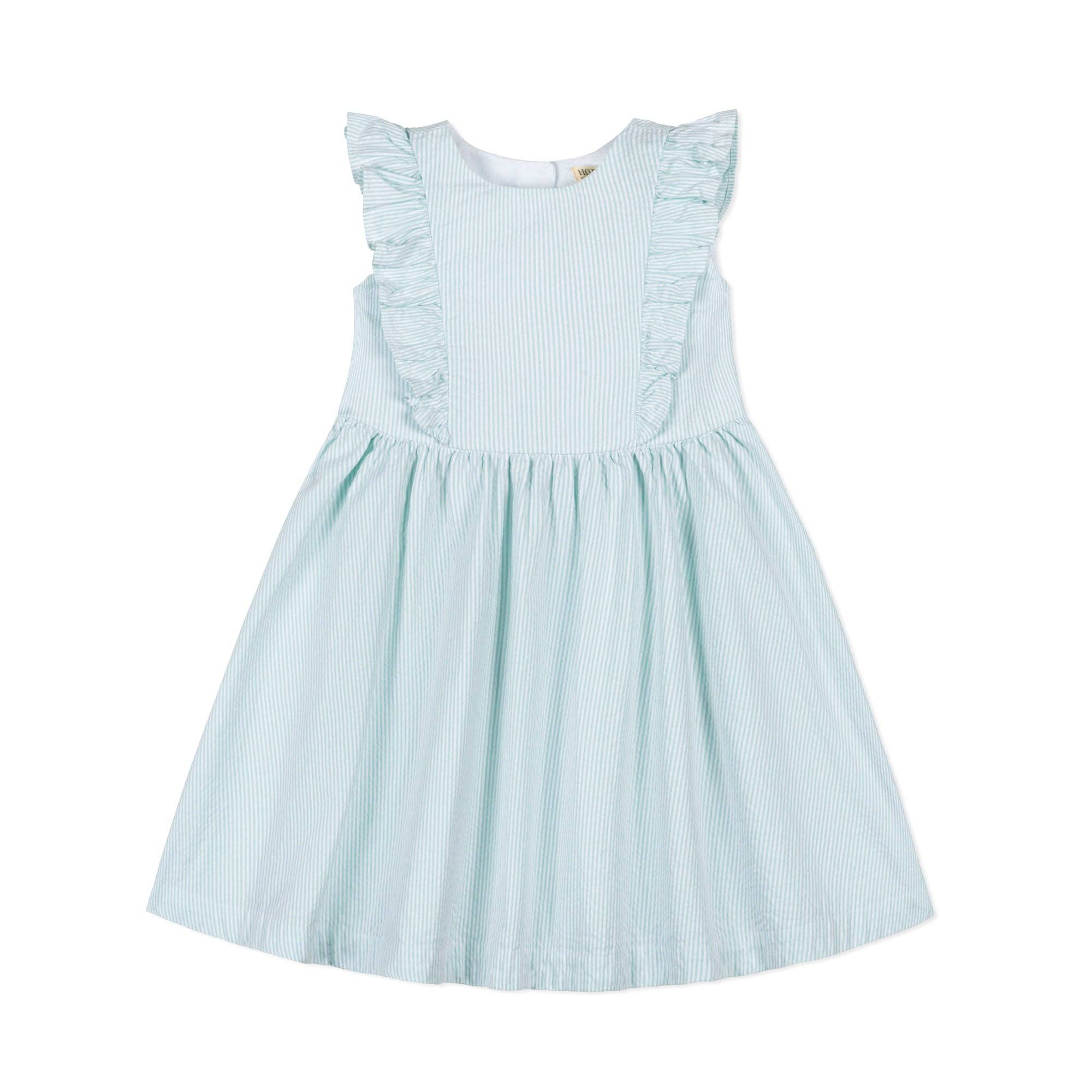 Hope and Henry - Organic Flutter Sleeve Open Back Dress