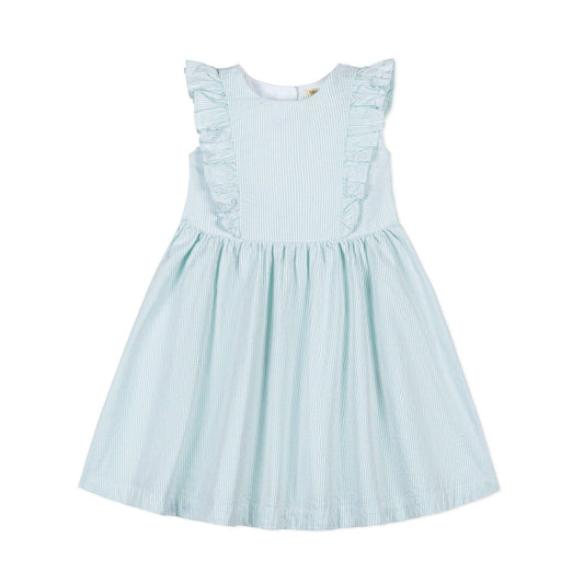 Hope and Henry - Organic Flutter Sleeve Open Back Dress