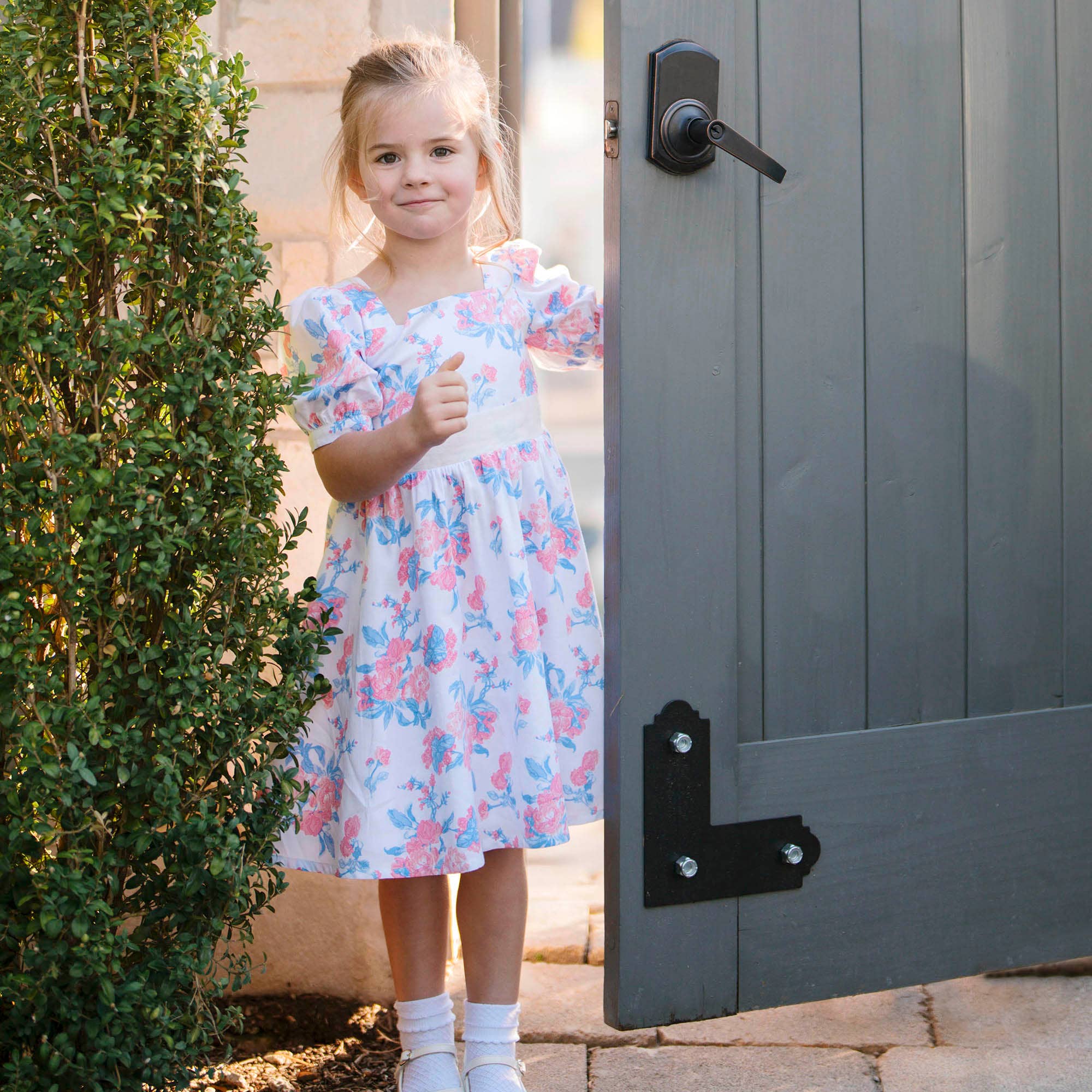 Image of Hope and Henry - Organic Puff Sleeve Party Dress