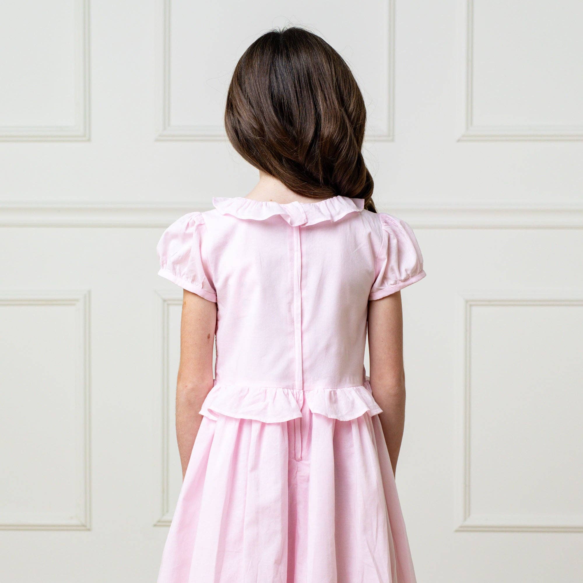 Hope and Henry - Organic Puff Sleeve Smocked Party Dress