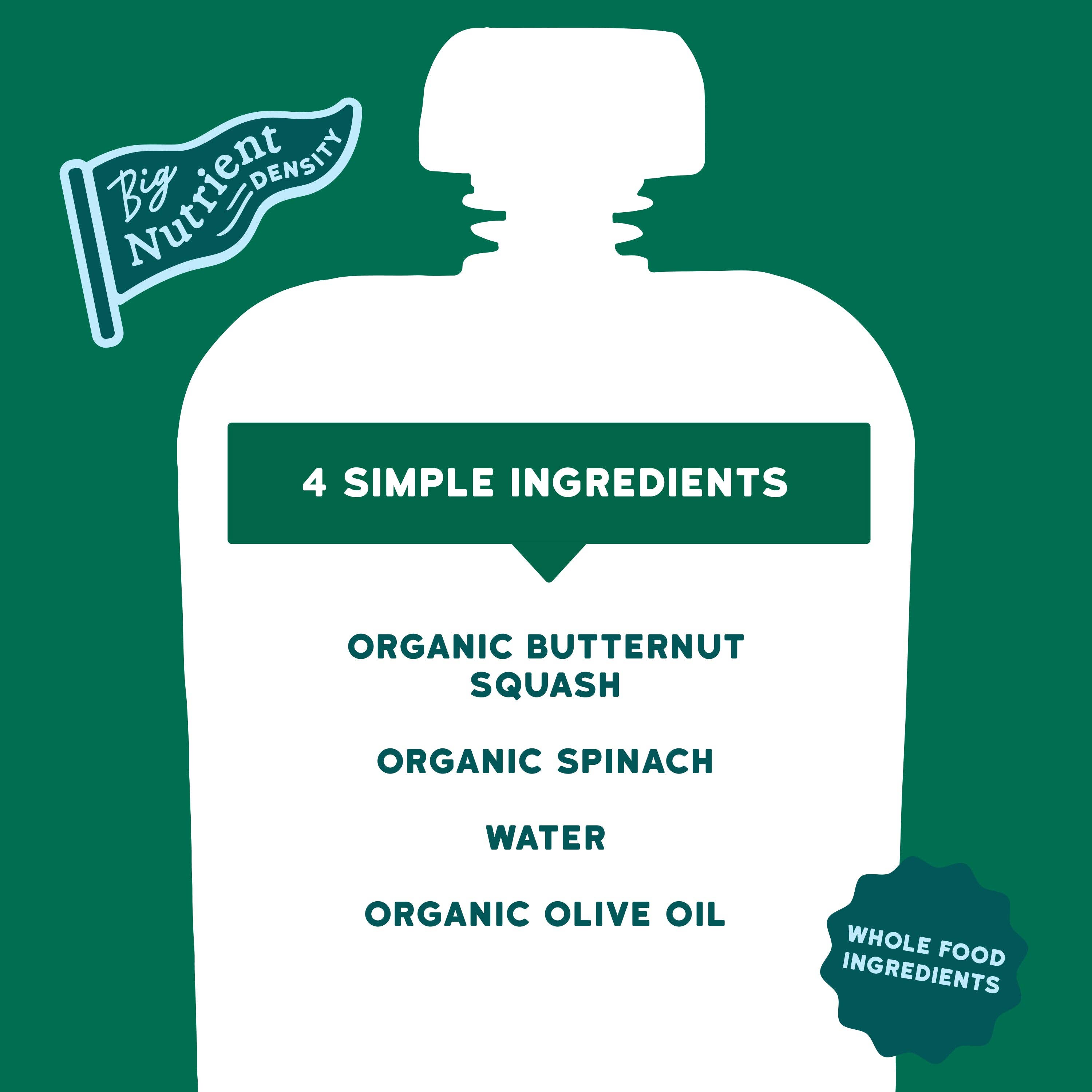 Serenity Kids Organic Butternut & Spinach with Organic Olive Oil Pouch