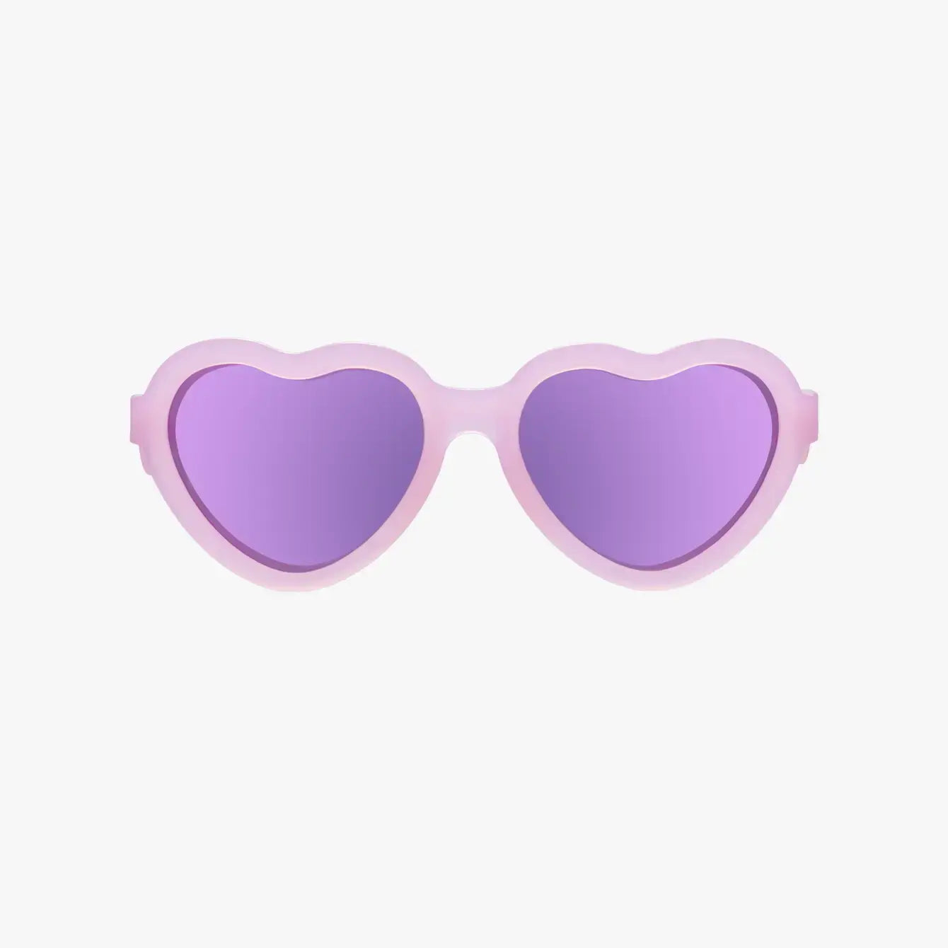 Babiators - Frosted Pink Polarized Heart Sunglasses with Mirrored Lens: Ages 6+