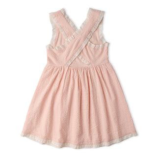 Organic Cross Back Dress - Blush