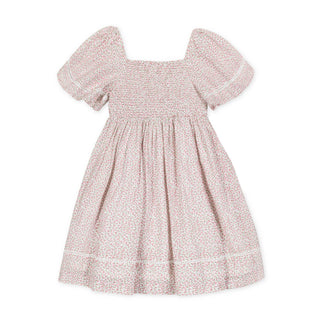 Hope and Henry - Organic Smocked Bell Sleeve Dress