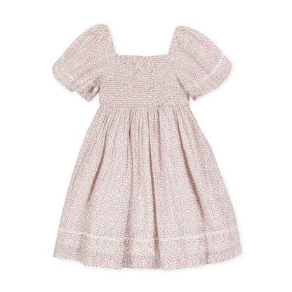 Hope and Henry - Organic Smocked Bell Sleeve Dress