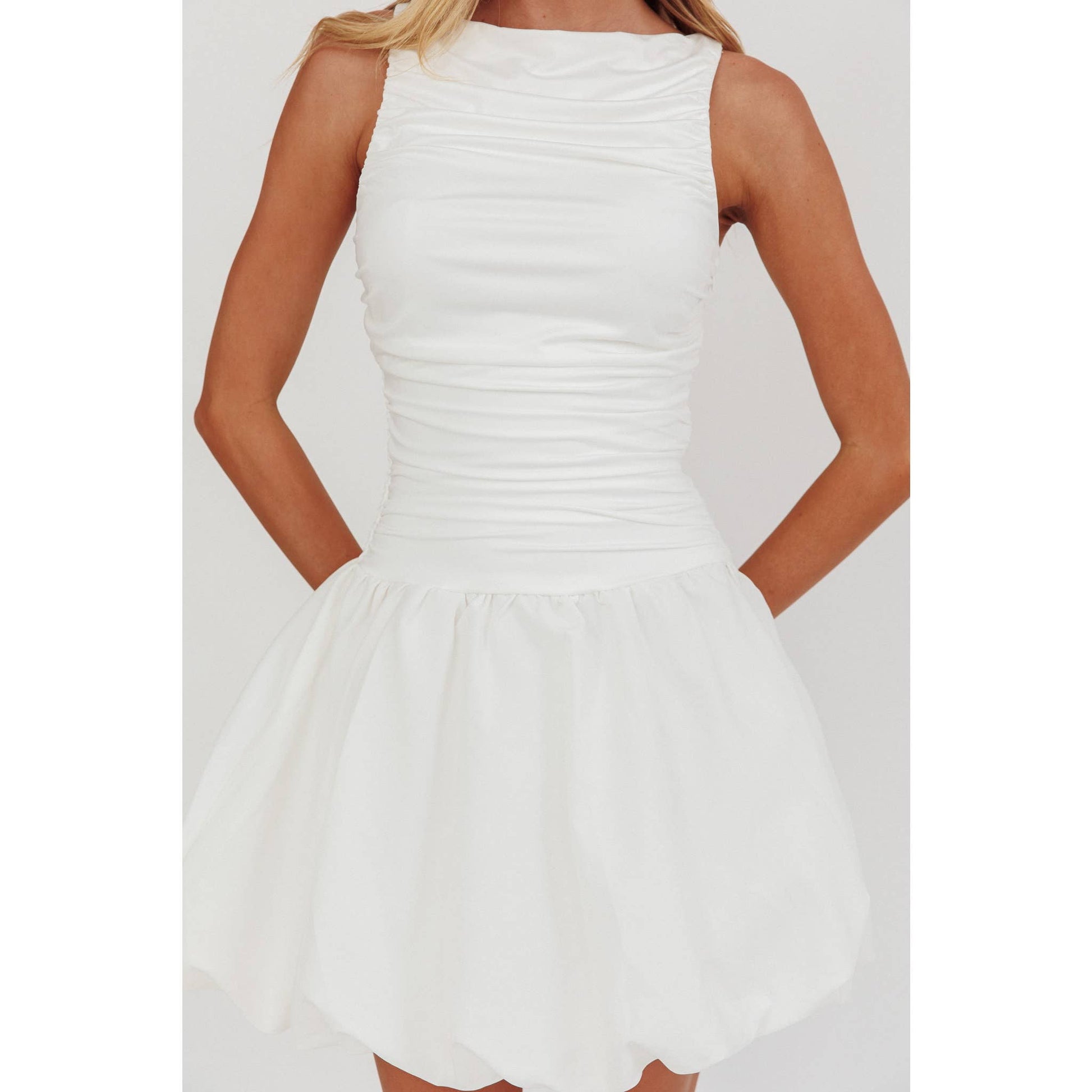 Cloud Puff Mini Dress