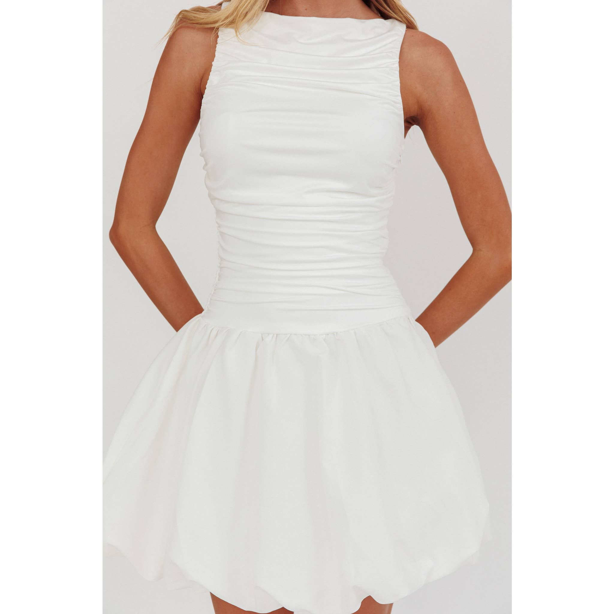 Cloud Puff Mini Dress