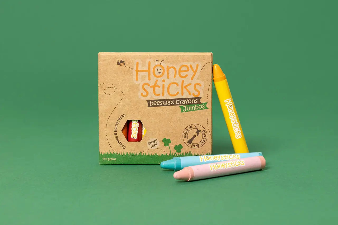 Image of Honeysticks - Honeysticks Jumbo Crayons (8 Pk) - 100% Pure Beeswax Crayons