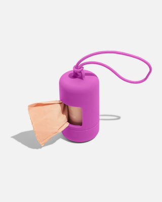 Wild One - Poop Bag Carrier Dispenser for Pets & Dogs: Blush