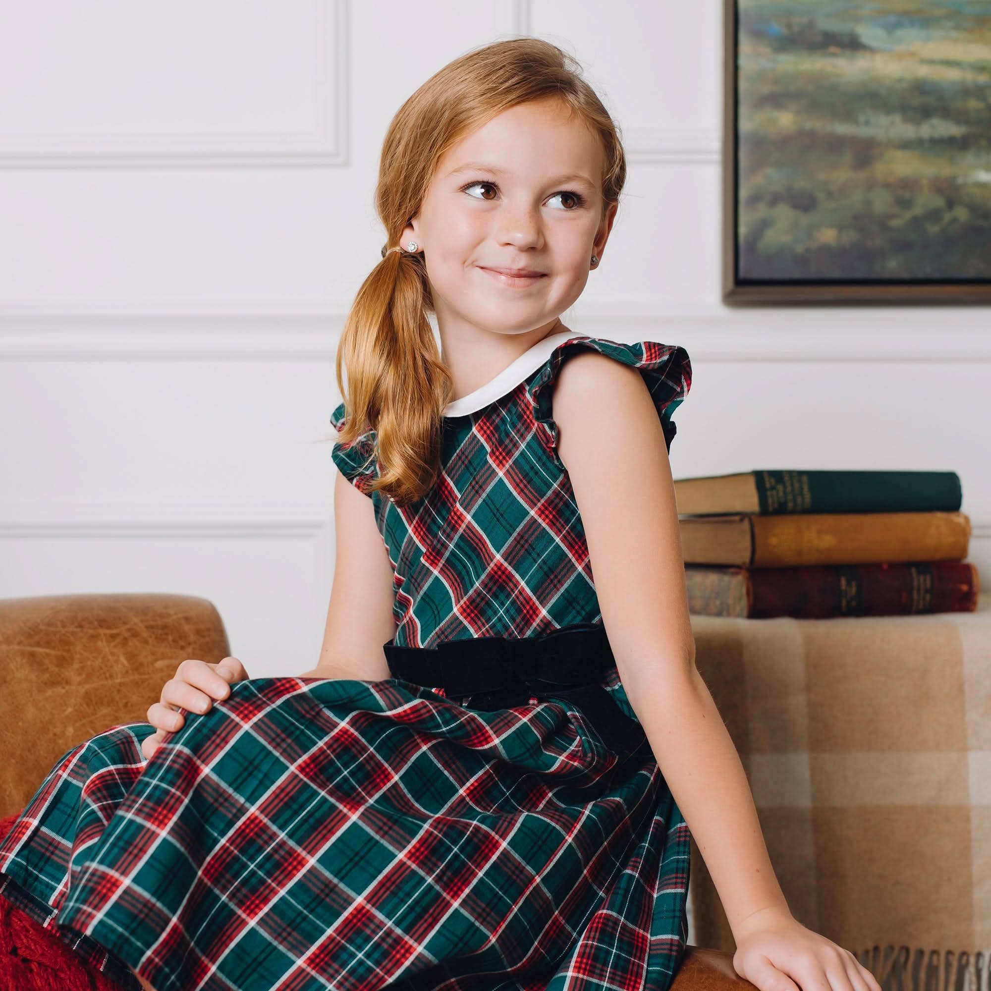 Image of Organic Peter Pan Collar Party Dress