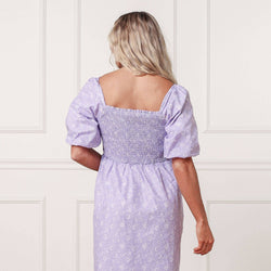Image of Hope and Henry - Smocked Bubble Sleeve Dress