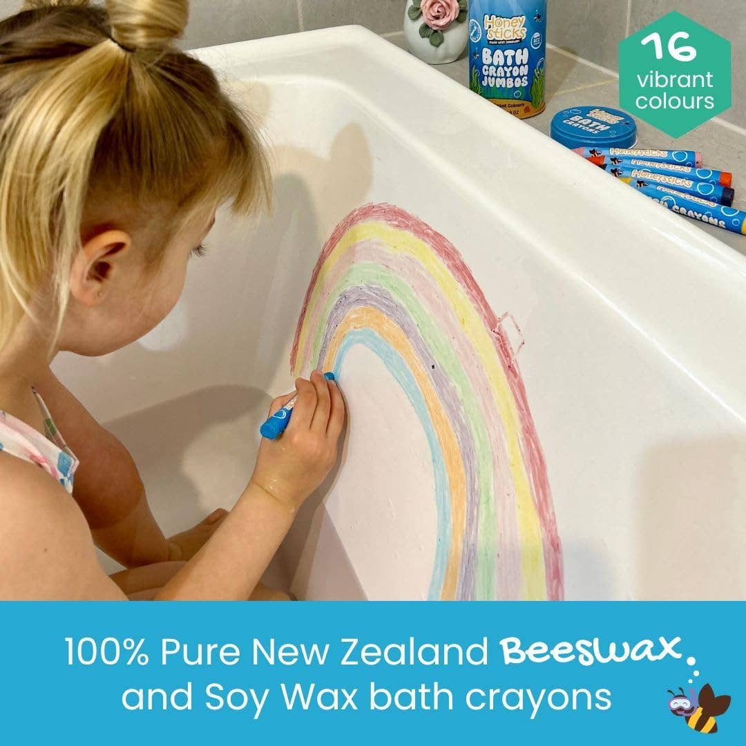 Image of Honeysticks - Honeysticks Super Jumbo Bath Crayons Non Toxic (7 Pack)