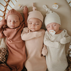 Image of Ribbed Baby Bonnet