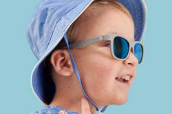 Image of Babiators - Babiators Sun Hat in Blue Stone / 0-12M