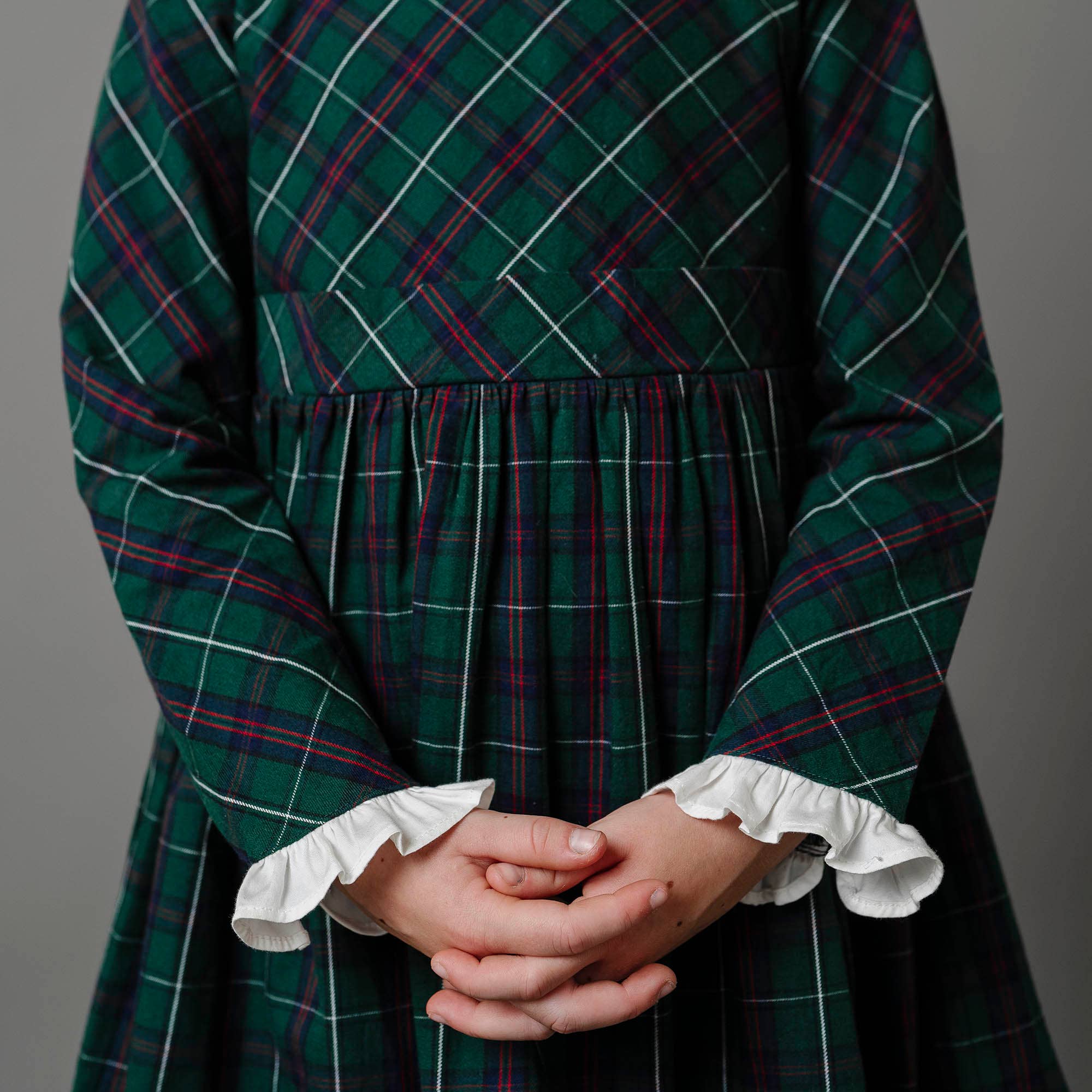 Image of Organic Ruffle Cuff Party Dress