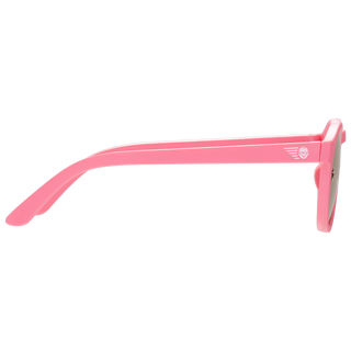 Babiators - Pink Polarized Keyhole Kids Sunglasses with Mirrored Lens: