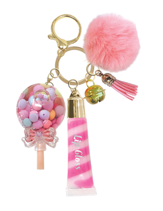 Trendy Lip Gloss with Keychain: Sweets