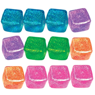 Fun Doh Squish & Squeeze Sparkle Cube Fidget Toy