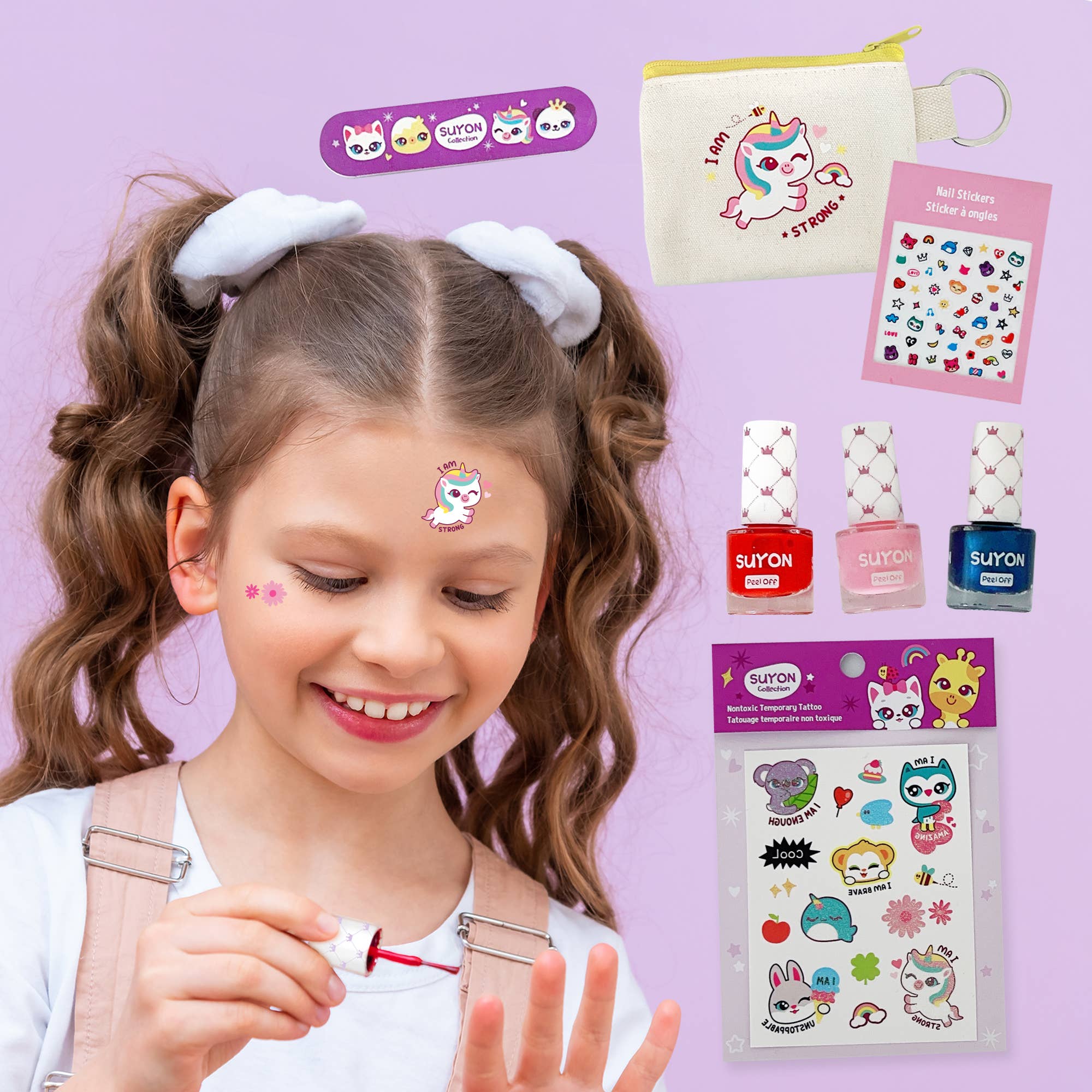 SUYON Collection - 3 nail polish gift set (Purple)