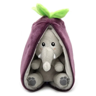 Velvet the elephant/eggplant Soft Toy